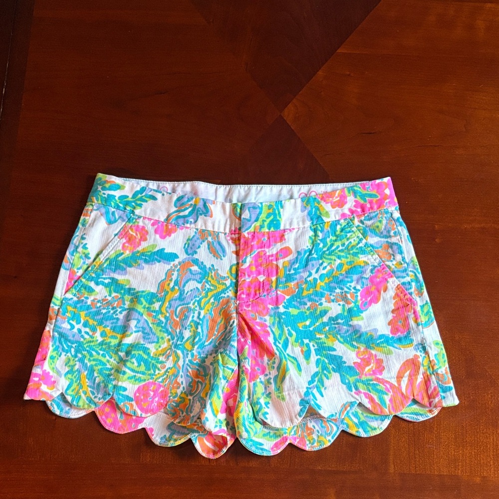 Lilly Pulitzer Floral Shorts - Pink, Blue, Green